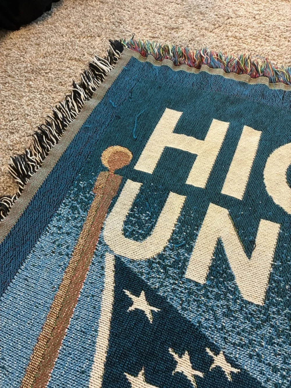 High Point University Commemorative Jacquard Woven Blanket